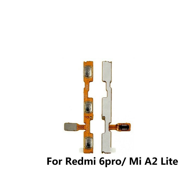 Botones de encendido/apagado y volumen hacia arriba/abajo, reemplazo de cable flexible para Xiaomi Redmi 6 6A 6Pro Mi A2 Lite, novedad: Redmi 6Pro Mi A2Lite
