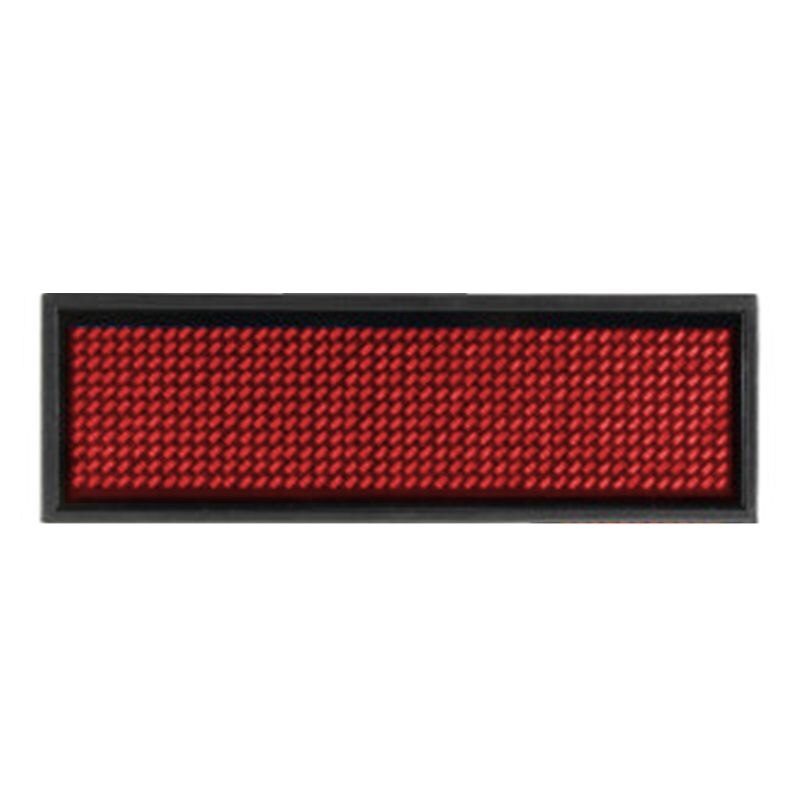 LED Mini Digital Name Message Tag Badge Sign Business Card Screen PXPA: Red