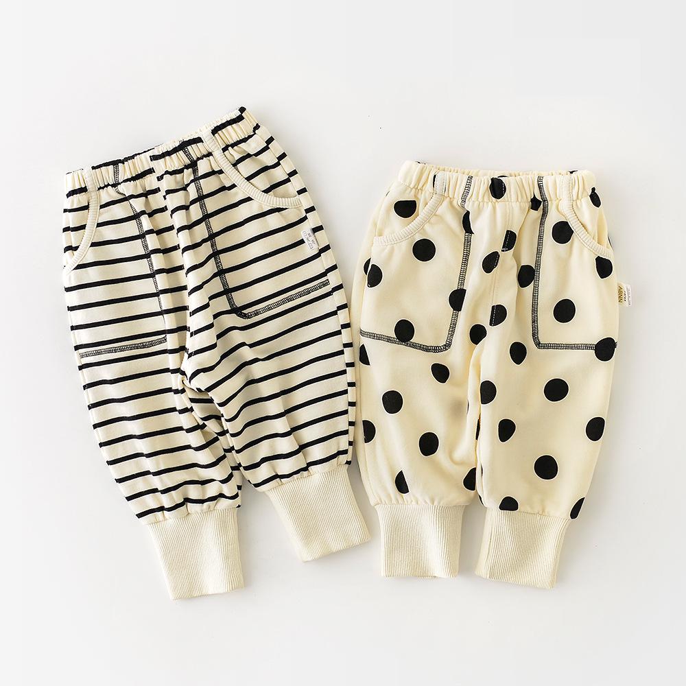 Herfst Baby Meisje Dot Print Leggings Katoen Baby Losse Broek Casual Kids Broek Baby Boy Pp Broek Peuter kleding