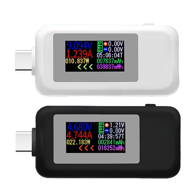 KWS-1902C Type-C Kleur Display Usb Tester Huidige Voltage Monitor Power Meter