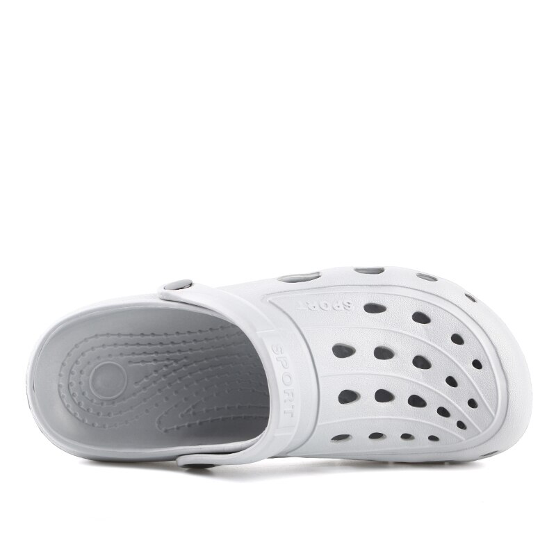 Sabots homme sandale pantoufles chaussures de jardin antidérapant été chaussures d'eau sans lacet pour plage piscine salle de bain léger respirant