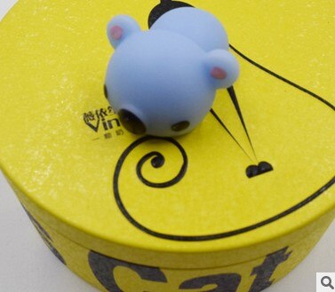 Mini Squishy Cute Animal Antistress Ball Squeeze Soft Sticky Stress Release Funny Toy: Blue Bear