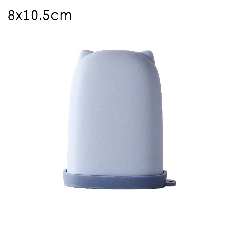 Sæbebeholder bærbare plastkasser til rejsesæbeskål og sæbehylde til opbevaring på badeværelset: Blå