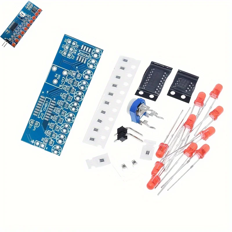 Elektronische DIY-Enthusiasten, Lehrmittel, DIY-LED-Wasserlampen-einstellen, manuelle Montage und Schweißen, Ne555 Timer und CD4017