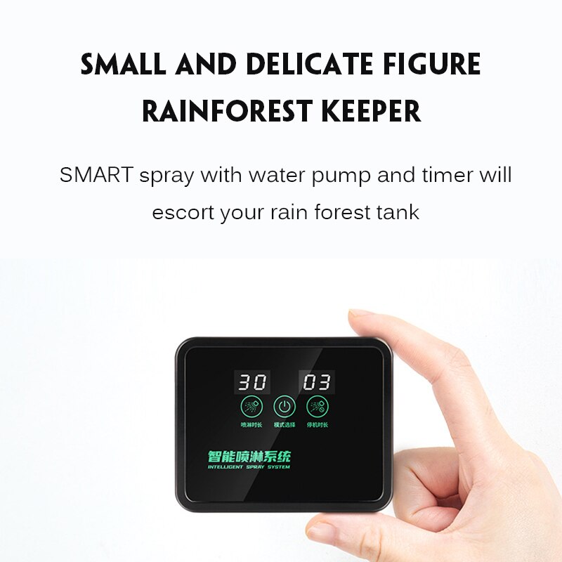 Intelligent Automatic Mist Spray System Set Electronic Timer Vivarium LCD Screen Sprinkler Controller Terrarium Spraying Kit