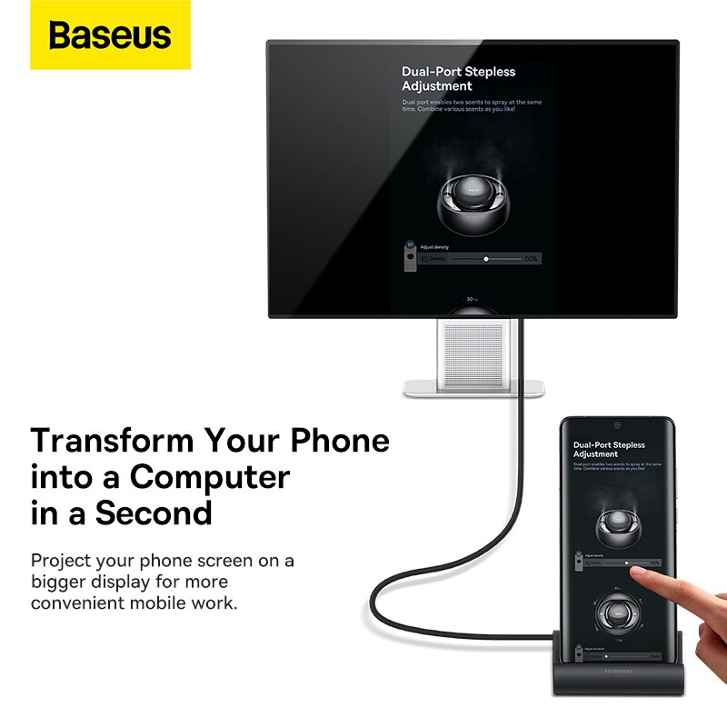 Baseus USB C HUB Dex Station to USB 3.0 HDMI-compatible USB HUB for Samsung S20 Note 20 Huawei P40 Mate 30 Type C Dock Station