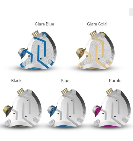 Kz ZS10 Pro Goud Oortelefoon 4BA + 1DD Hybrid 10 Drivers Hifi Bass Oordopjes In Ear Monitor Hoofdtelefoon Noise Cancelling metalen Headset