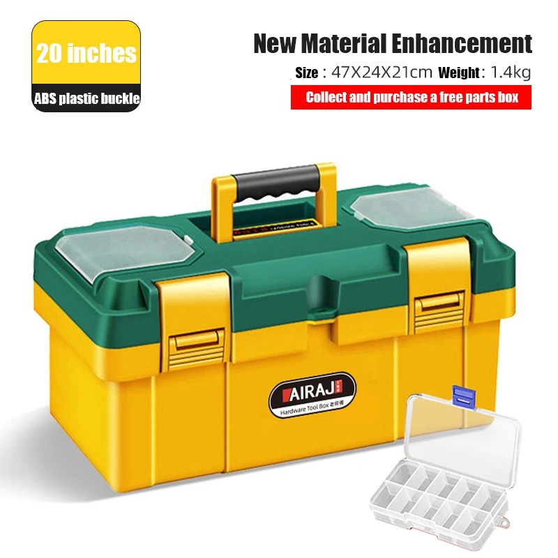 Draagbare Lege Gereedschapskist Hard Plastic Beschermhoes Schokbestendig Waterdichte Veiligheidsopslag Professionele Elektricien Gereedschapskist: Paars