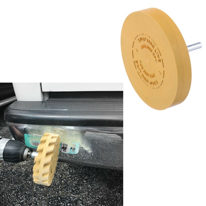 2Set Heavy Duty Pinstripe Car Decal Rubber Eraser Wheel Pad Sticker Removal Tool, 100mm & 90mm