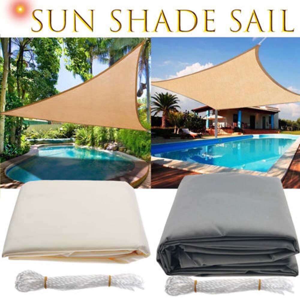Waterproof Sun Shelter Triangle Sunshade Protection Outdoor Canopy Cover Garden Patio Pool Shade Sail Awning Camping Sun Shade