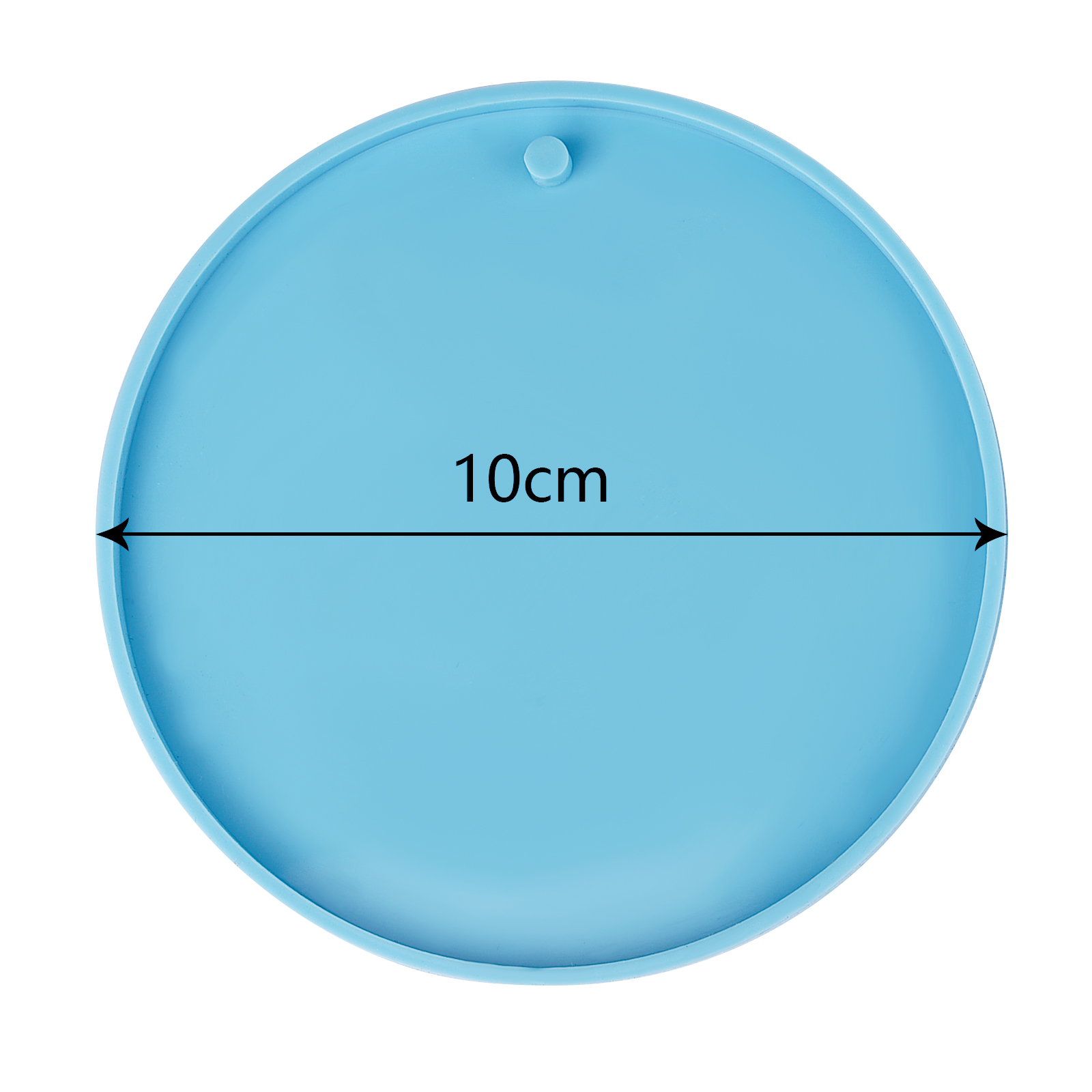 Molde de silicona con colgante de etiqueta redonda de 5 tamaños, llavero artesanal, Molde de resina Epoxy de cristal, de mano para Navidad, accesorio de decoración del hogar: Gris