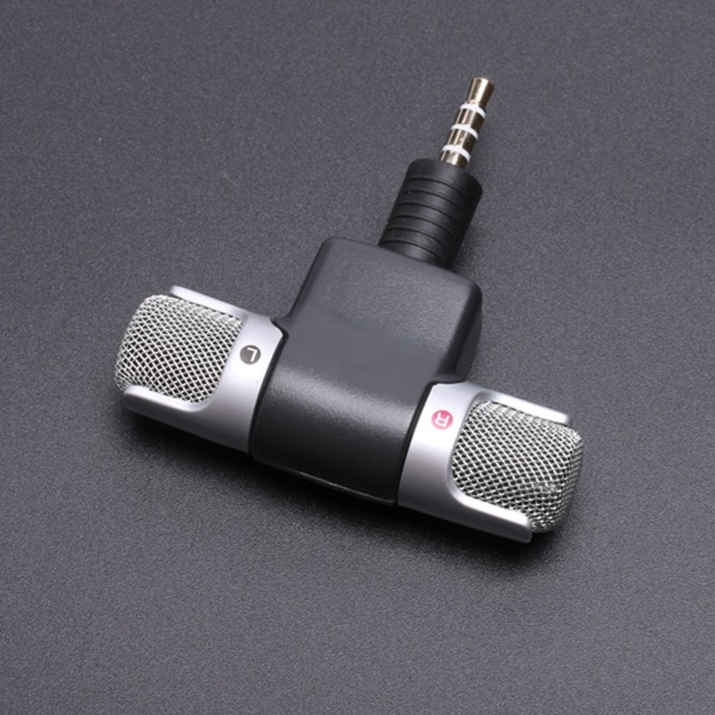 Mini 3.5mm Jack Microphone Stereo Mic For Recording Mobile Phone Studio Interview Microphone 4 Pin For Smartphone