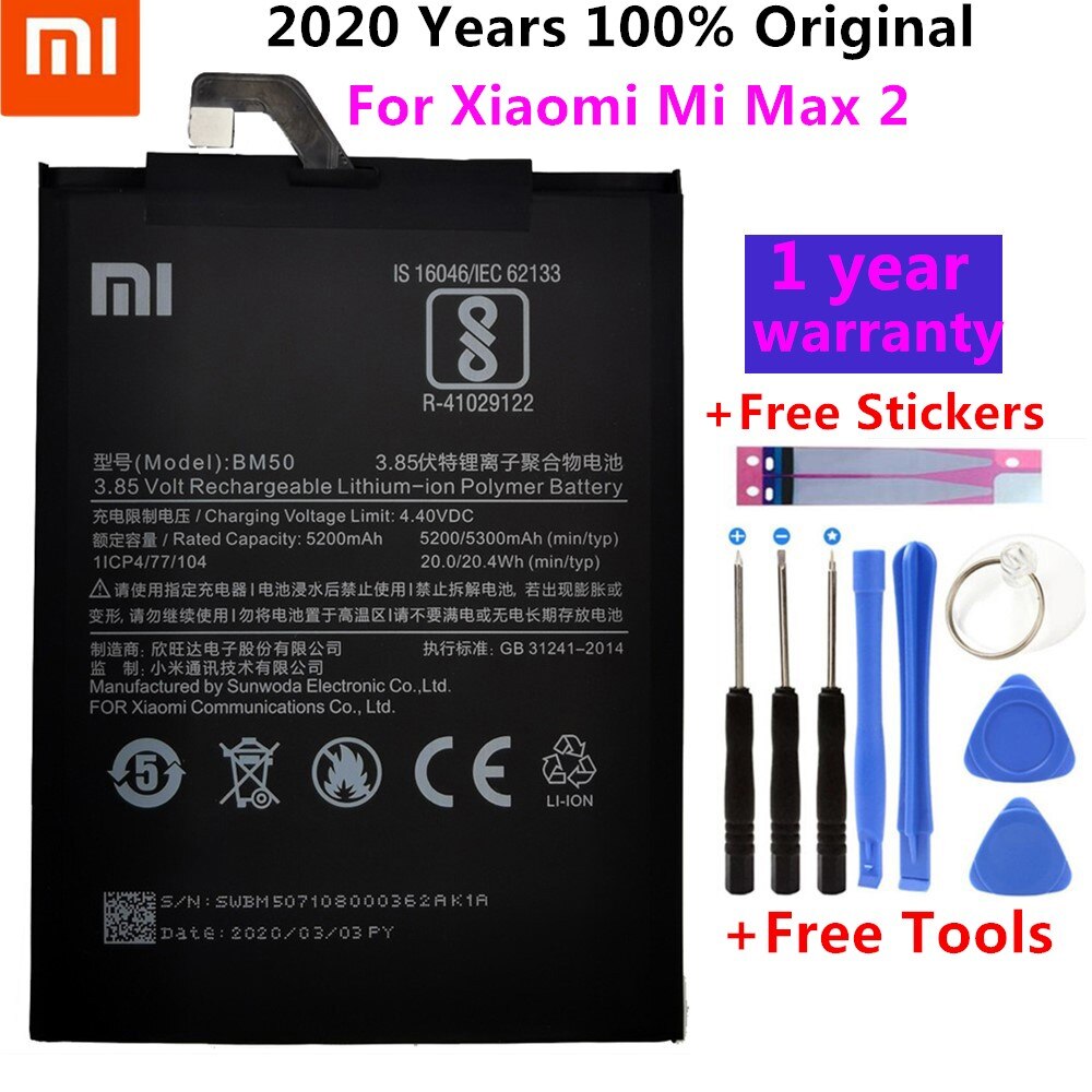 100% Originele Vervangende Batterij Voor BM51 Xiao... – Grandado