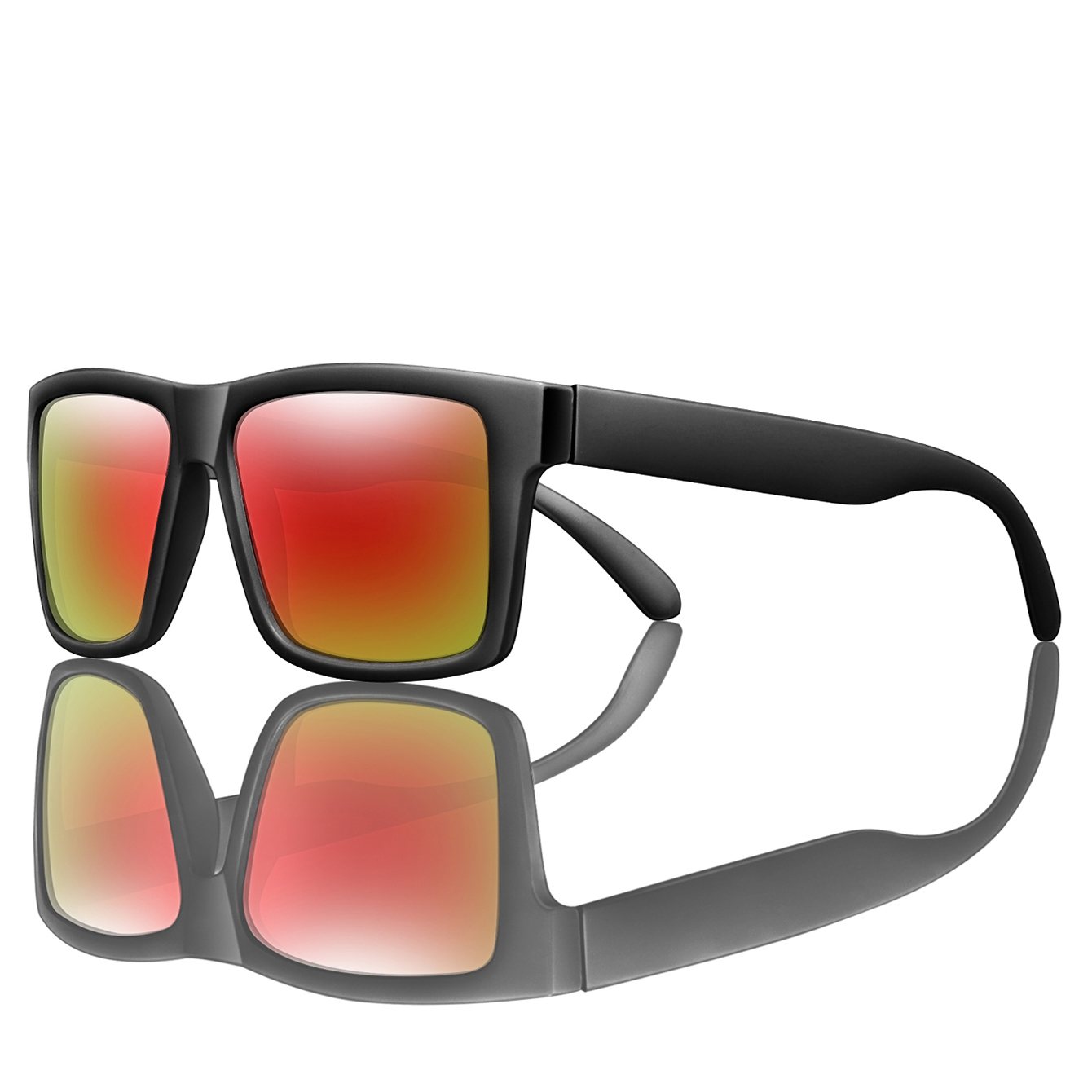 Gafas de sol polarizadas para ciclismo para hombres y mujeres, gafas cuadradas clásicas con protección UV para pesca al aire libre, conducción, lentes coloridas