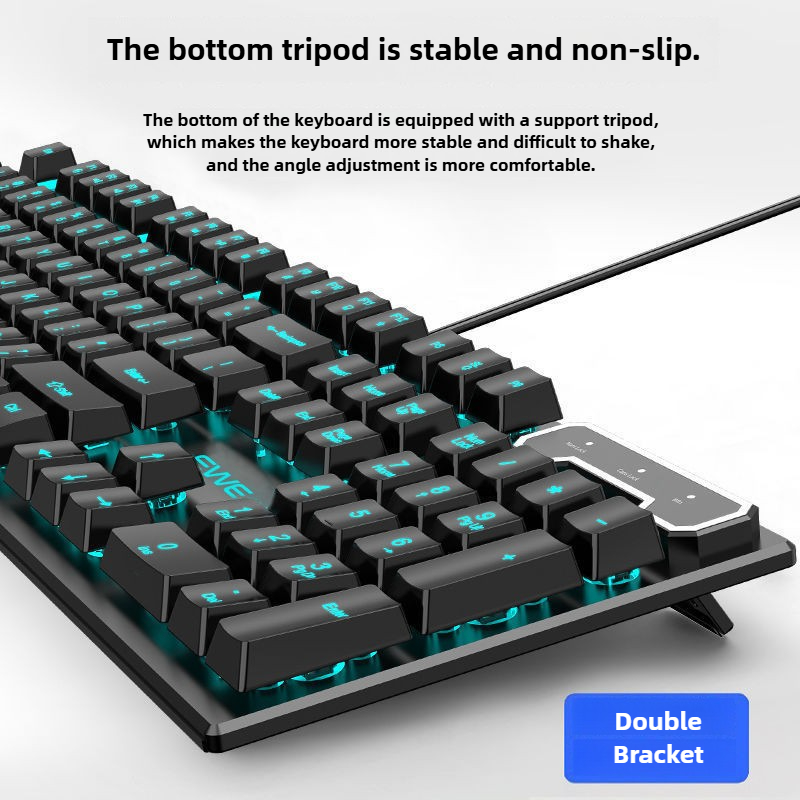 Heiße verkaufende kabelgebundene USB-RGB-Gaming-Tastatur- und Maus-Kombination, ergonomisches, wasserdichtes Tastatur- und Maus-Kombinationsset für Desktop-Gamer
