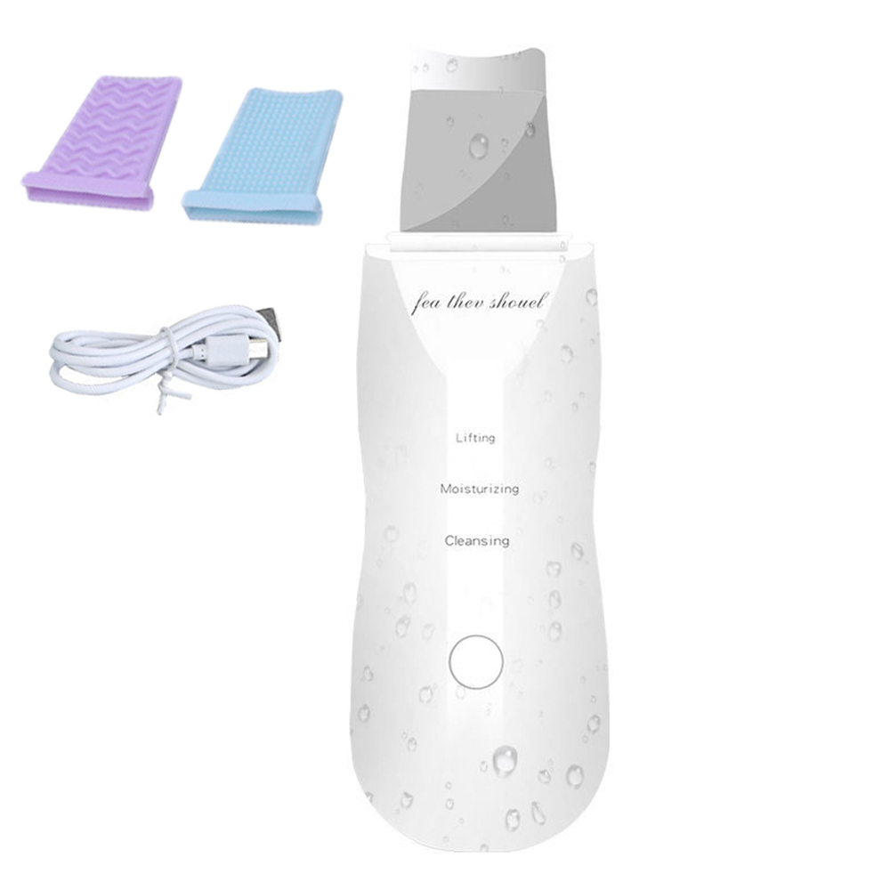 Removedor de espinillas, espátula de limpieza Facial profunda, máquina de elevación de limpieza Facial, pala exfoliante, limpiador de poros, eliminador de sebo de puntos negros: Verde