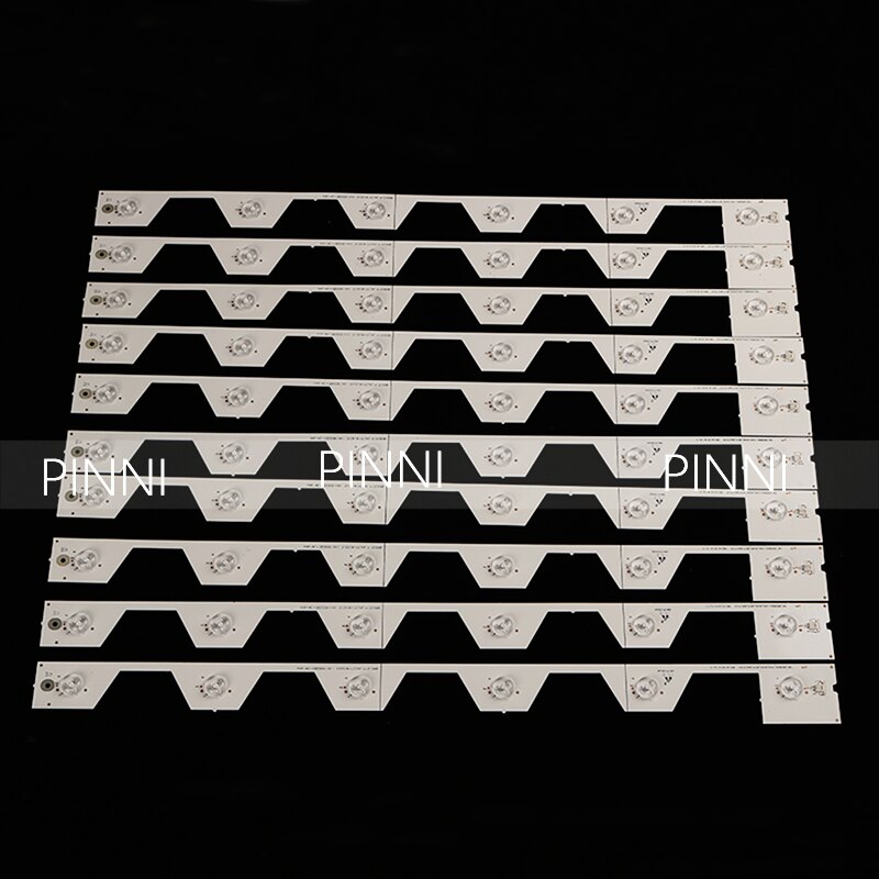 10Pc=1set FOR 55 inch TCL TV Backlight Bar TMT-55E5800-10X6-3030C-6S1P-W44 YHF-4C-LB5506-YH1 TCL L55E5800A-UD D55A620U