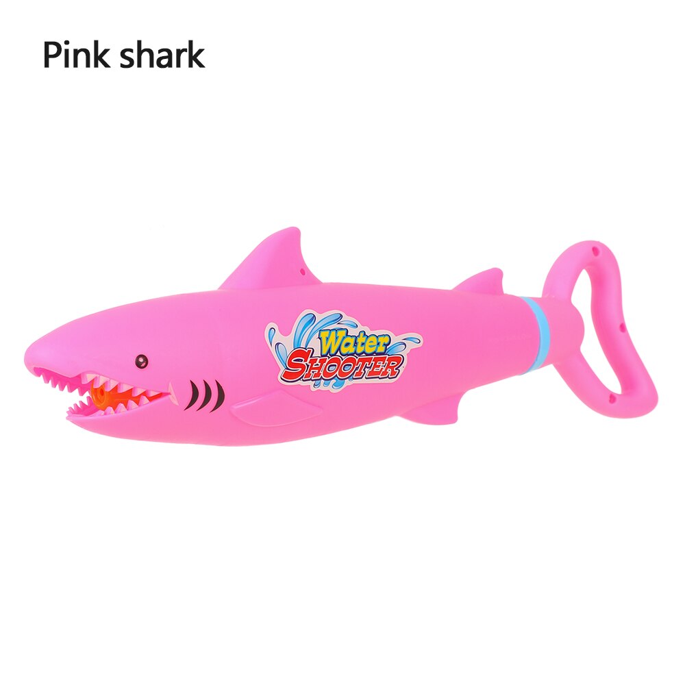 1PC Summer Fun Outdoor Swimming Pool Games Toys Kids Adult Water Sprinkler Toys Foam Water Squirt Toy Family Play Games Toys: Pink shark