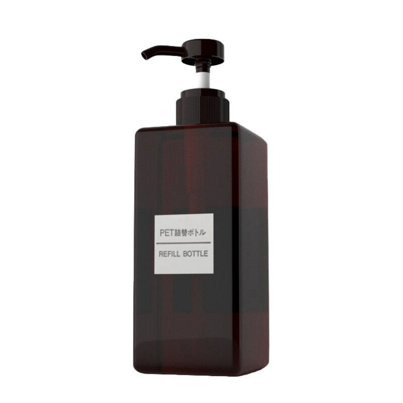 250/450/650ml plastic reisflesjes met vierkante, doorzichtige zeepdispenser, lege fles vloeibare douchegel en schuimpomp: Cl