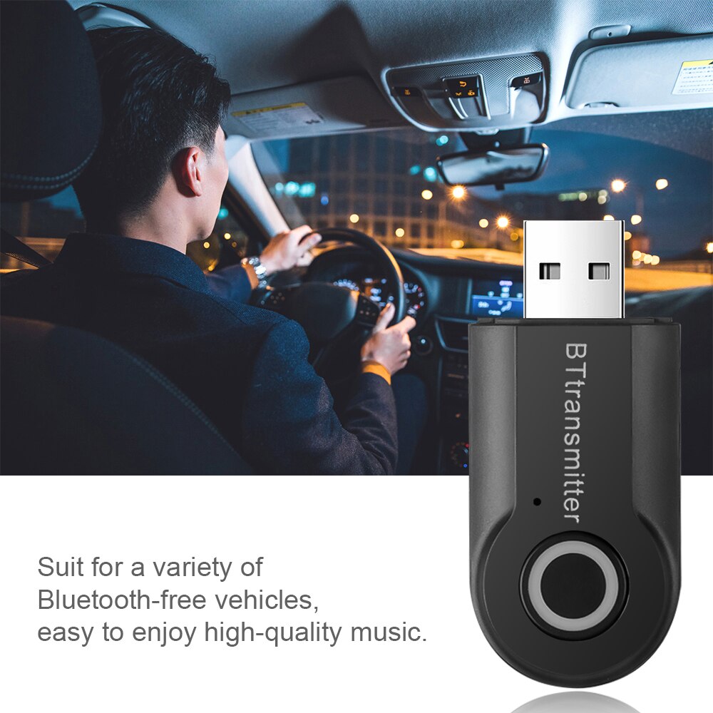 Bluetooth Transmitter 3.5MM Jack Audio Adapter Wireless Bluetooth 4.0 Stereo Audio Transmitter Adapter for Headphones TV