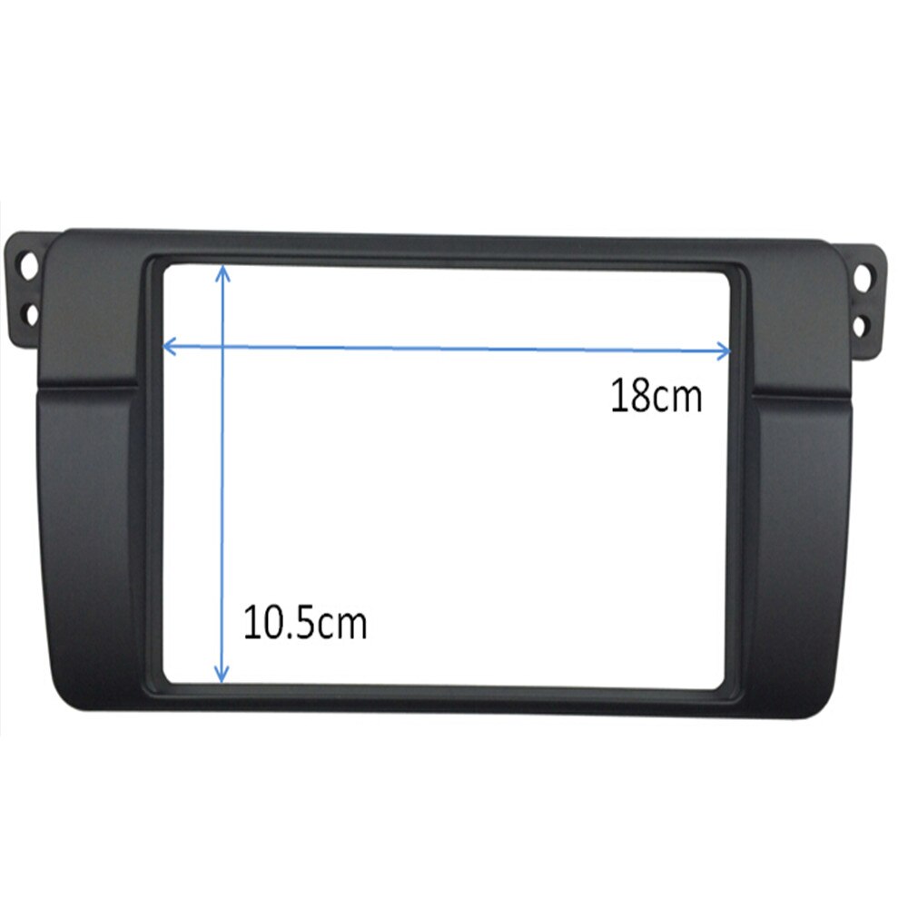 180*105mm Opening For BMW 3 Series E46 Double Din Fascia Radio DVD Stereo Panel Trim Kit Refitting Installation Frame Car Decor