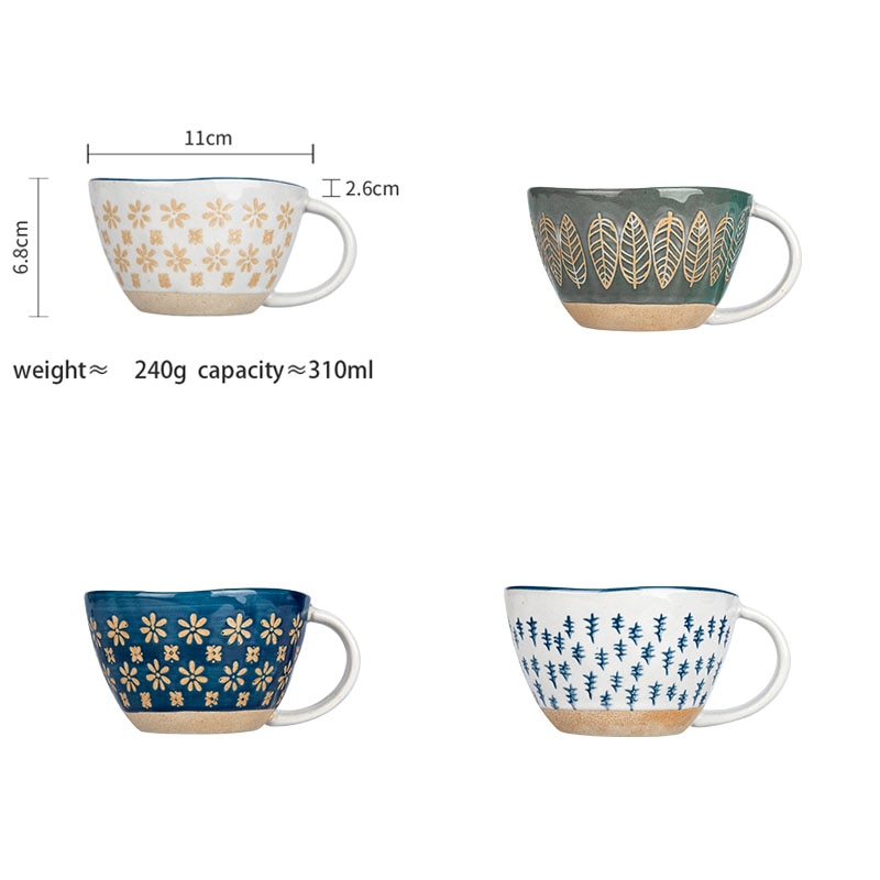 Tasse à Café En Céramique Japonaise Vintage, Tasses à Café Vintage