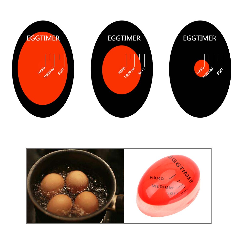 HILIFE Gadgets Egg Boiled Tools Resin Color Changing Kitchen Tools Egg Timer