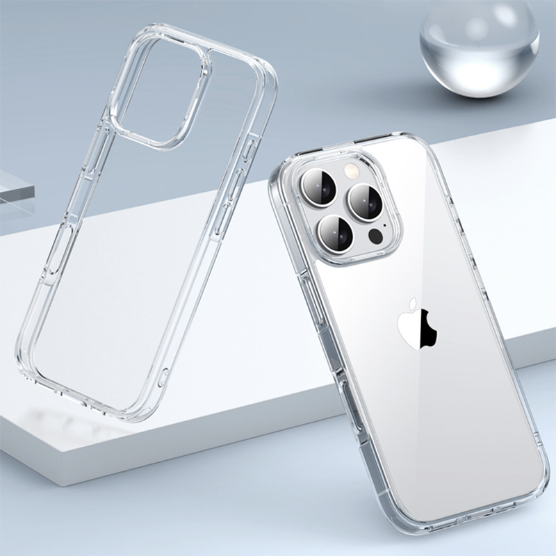 Luxe Hybride Schokbestendig Case Voor iPhone 16 15 14 13 12 11 Pro Max Plus Mini Hard Cover Clear siliconen Soft Shell Dunne Slanke