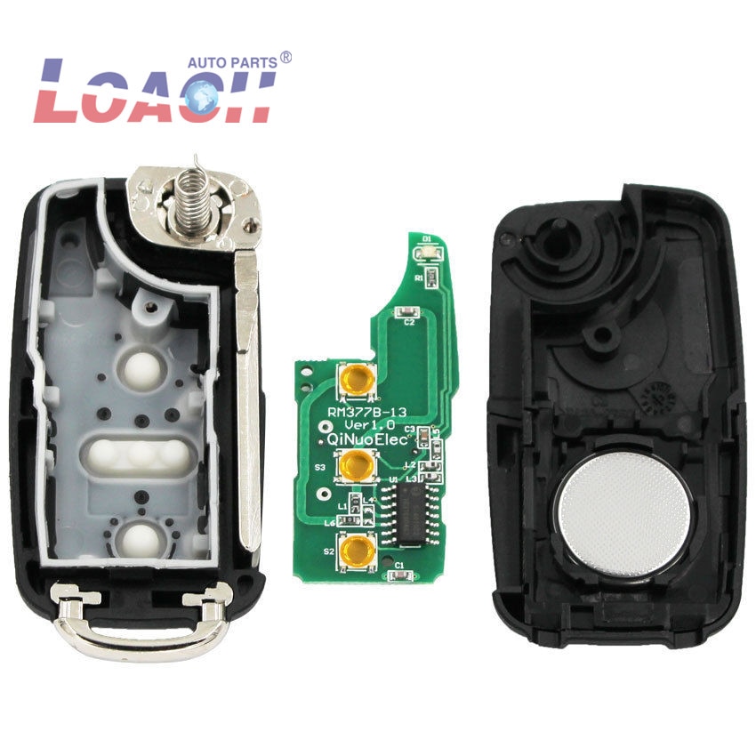 for VW VOLKSWAGEN 5K0837202AD Beetle/Caddy/Eos/Golf/Je/tta/Polo/Scirocco/T Remote Flip Key 434MHz 5K0 837 202 AD Chip