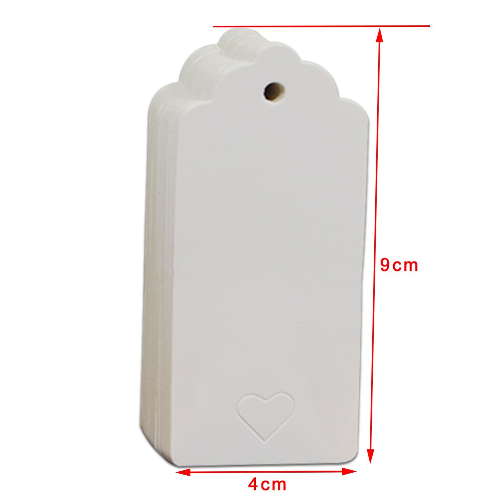 4*9cm 100Pcs/ Lot Stock Skeleton Heart Cardboard Blank Price Hang Tag DIY Kraft Paper Tag Wedding Party Favour Supply Cards