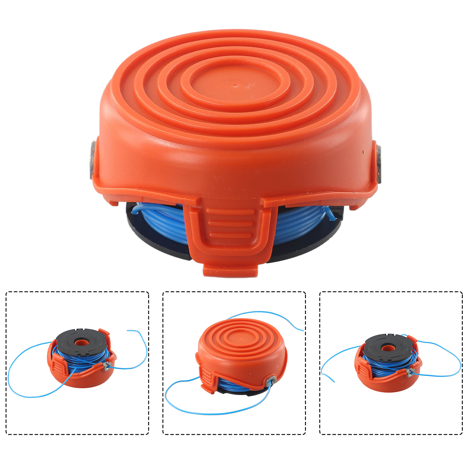 Ersatzspulen für Rasentrimmer A6442-XJ für Black & Decker Rasentrimmer-Kappenspule und Schnur für GL650 GL660 GL670 GL315 GL655 GL656
