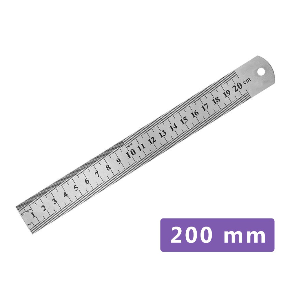 SULIUDAJI Lot de 3 Regle Metal Réglet Droite en Acier Inoxydable Réglet