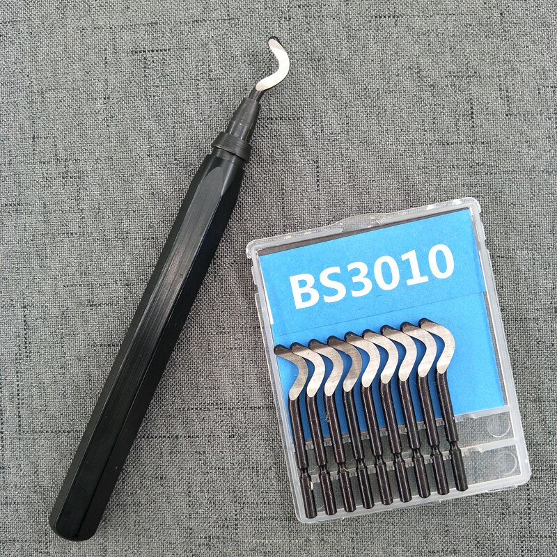 10PCSRapid Stahl Dreh Klinge BS1010 BS1018 BK3010 BS1012 Klinge Kunststoff Kupfer Aluminium Ecke Riss Entgraten Trimmen prozess