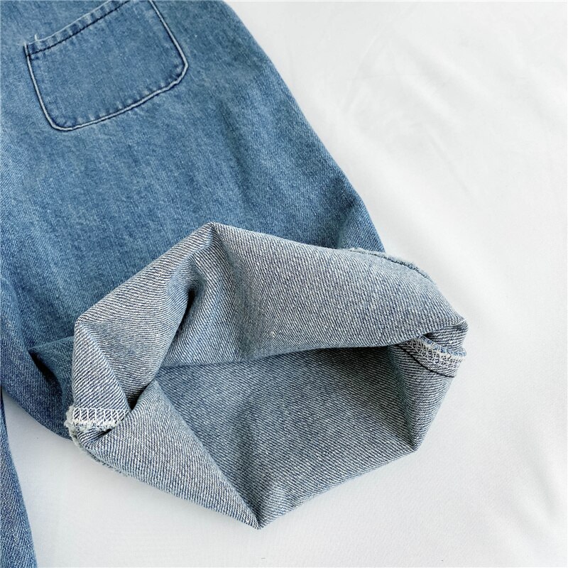 Lente Jongens Meisjes Mode Denim Overalls Unisex Losse Alle-Match Bib Broek Kinderkleding