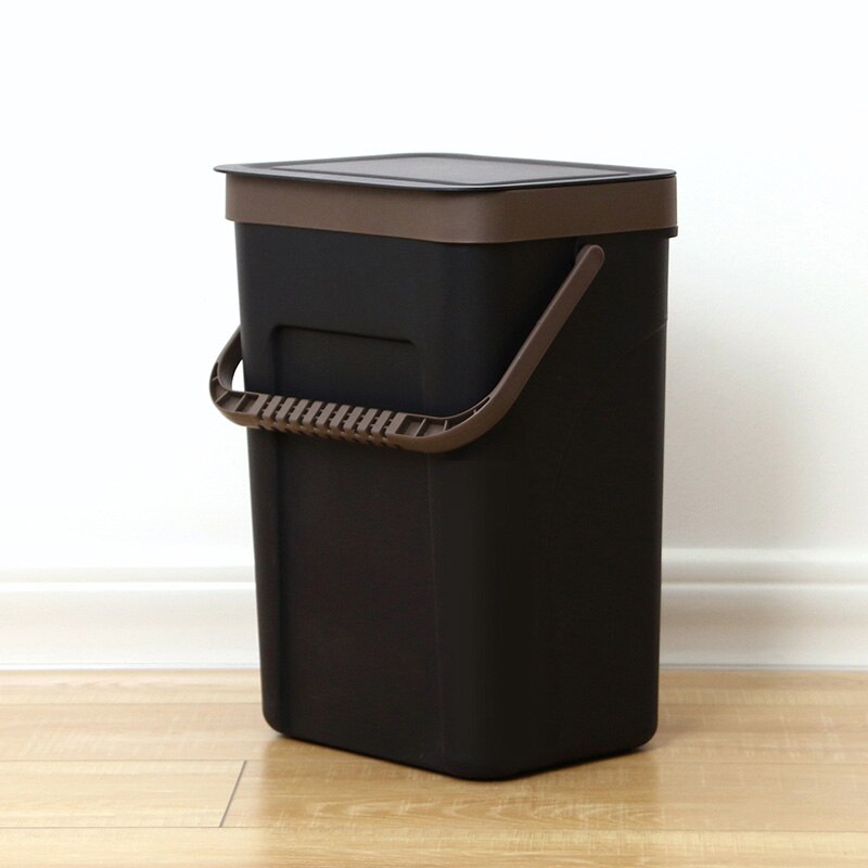 Wall Mounted Kitchen Trash Can Car Recycle Bin Trash Bin Kitchen Dustbin Garbage Rubbish Bin Garbage Can Waste Bin For Kitchen: Black Large