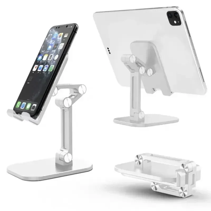 Desk Mobile Phone Holder Stand For IPhone IPad Xiaomi Adjustable Foldable Desktop Tablet Holder Universal Table Cell Phone Stand: Yellow