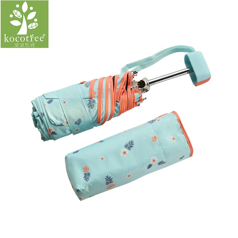Kocotree Parapluie vrouwen Regen Vrouwen en Mannen Paraplu Mini Zakken Paraplu Kleine Opvouwbare kid paraplu mannen zon regenkleding Parasol
