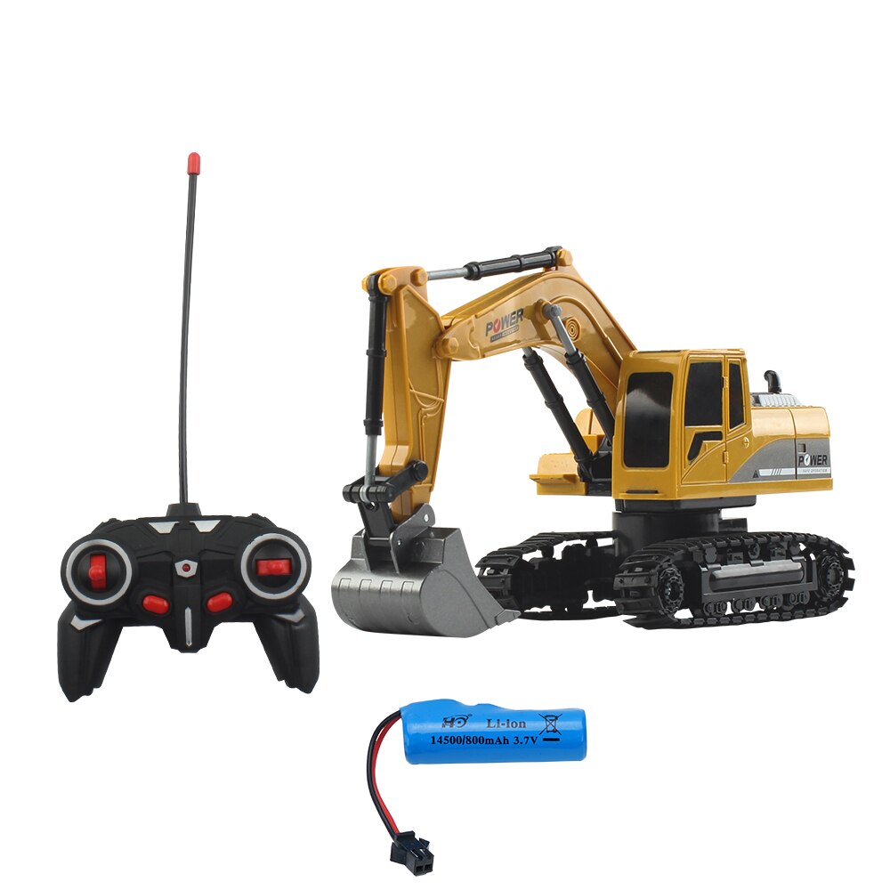 Mofun 1027 RC Excavator 1/24 6CH Vehicle Models With Light Music Children Toy Kid Remote Control Drive Machine