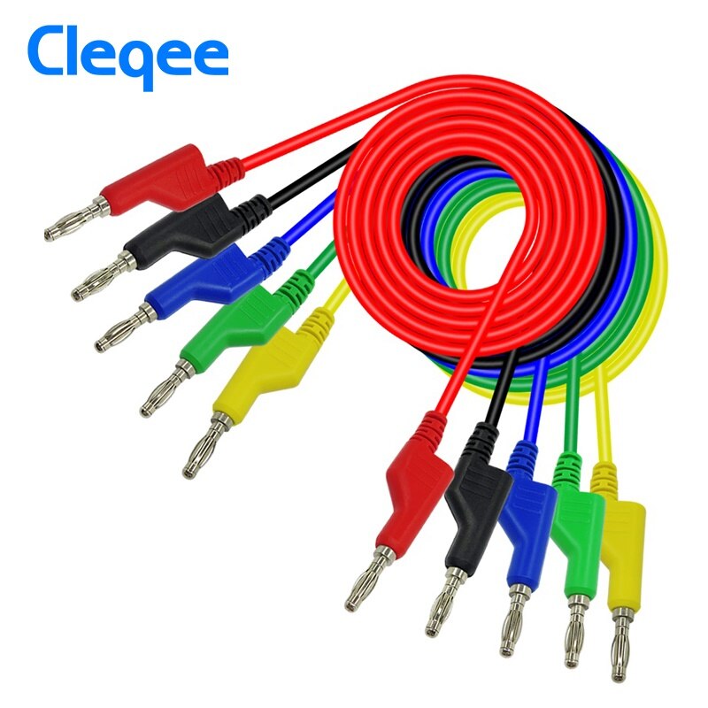 Cleqee P1036B Serie 4 Mm Banana Banana Plug Test Lead Kit Voor Multimeter Met Alligator Clip U-Type & Punctie Testen Probe Kit: P1036