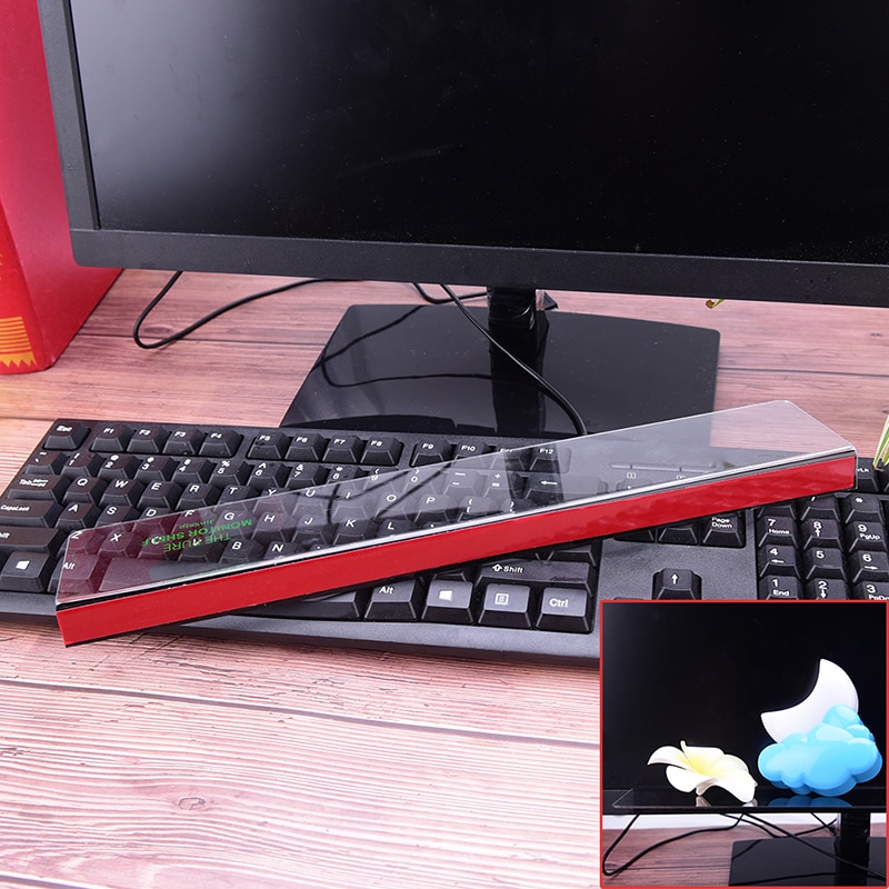 1 st Kaarthouder Computer Moniter Side Memo Pad Board Note Board Transparante Plastic Lijm Board