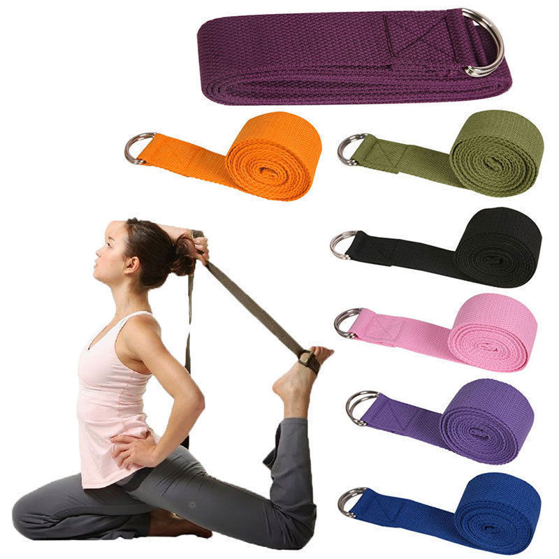 180cm Sport Yoga Stretch Strap Belt Gym Waist Leg Fitness Adjustable Belt Yoga Training Fitness Sporting Accessories
