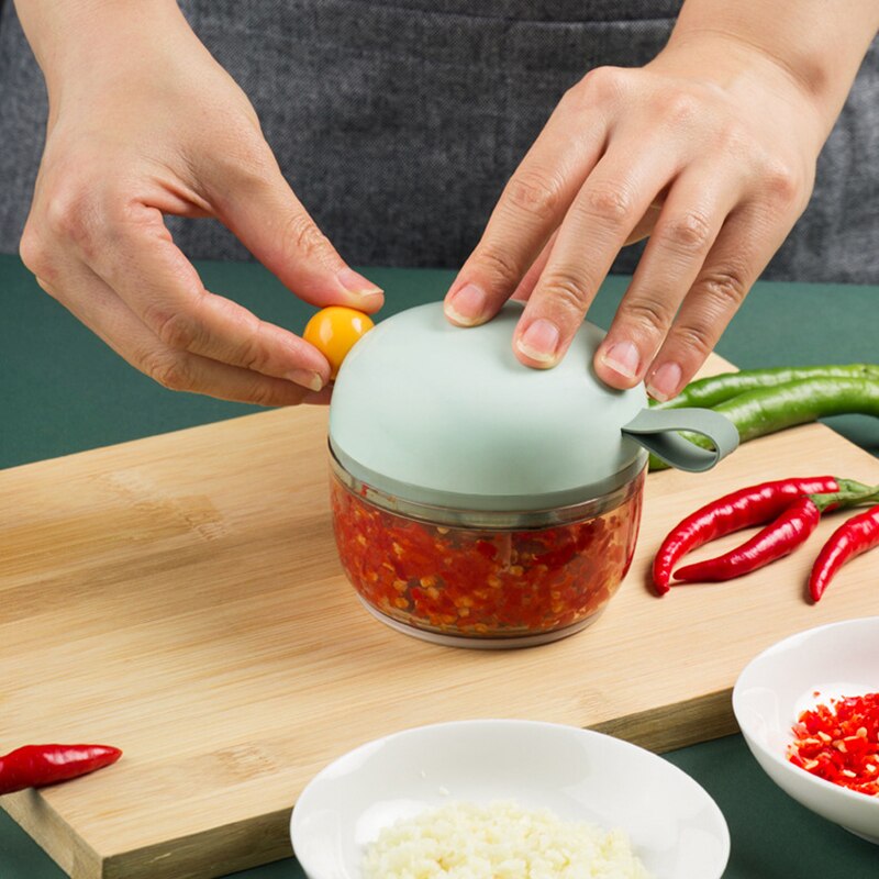Picadora de verduras prensadas para el hogar, picadora Manual de pasta de ajo, picadora, artefacto de ajo picado, bonito pájaro, PC
