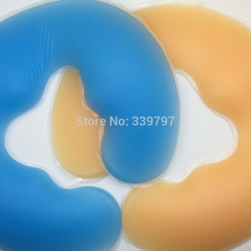 Almohada de silicona en forma de U para el cuidado de la salud, almohadilla de Gel para Spa, descanso facial, masaje de espalda y cuerpo, cojín de cuna