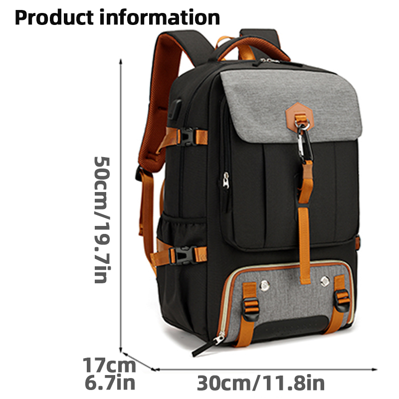 Men's and women's hiking and camping backpacks, classic laptop backpacks, waterproof backpacks suitable for 17 inch laptops and: SKY BLUE