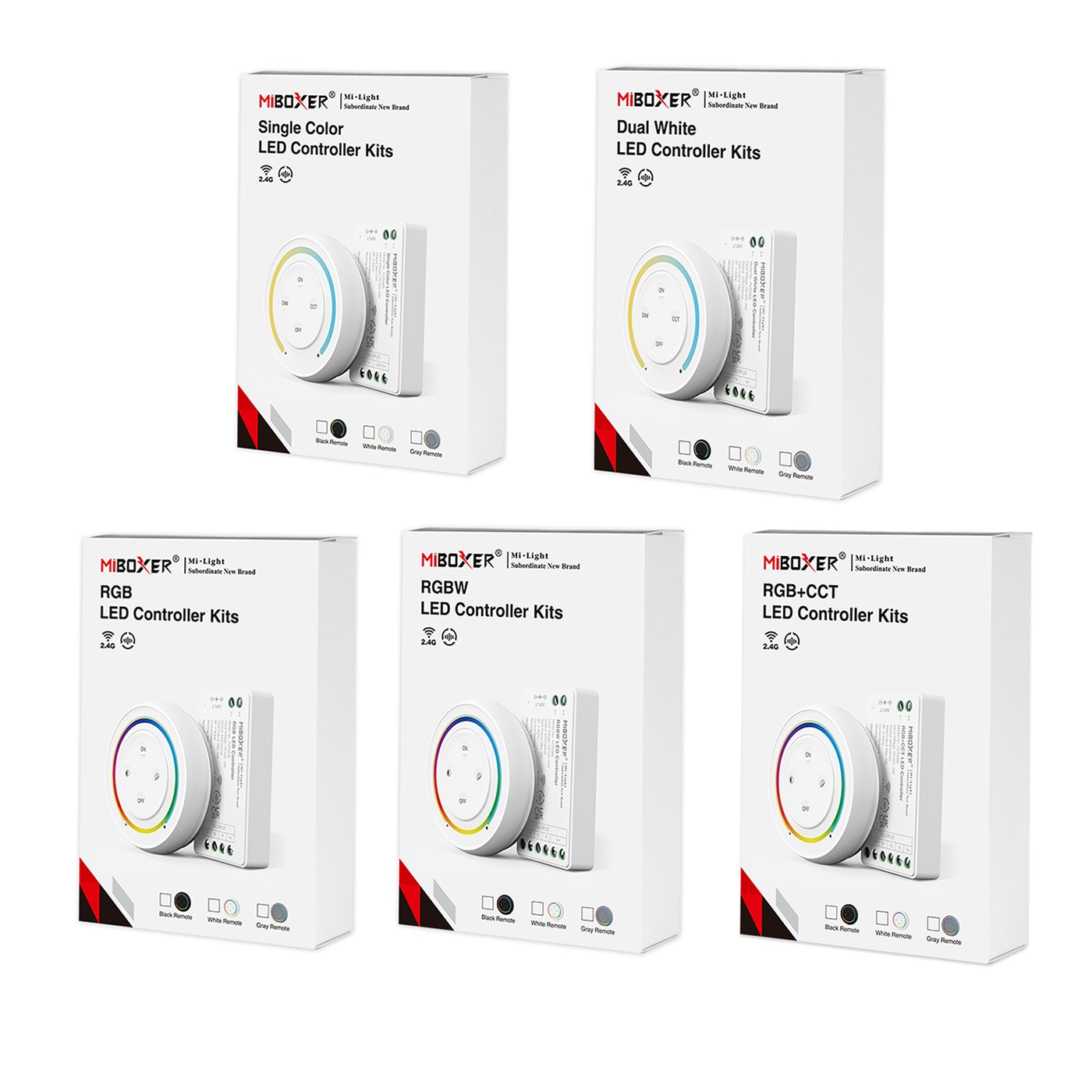 Miboxer 2.4G Sunrise Afstandsbediening Regenboog Afstandsbediening Met Enkele Kleur/Cct/Rgb/Rgbw/Rgbcct Led controller Voor Led Strip Lamp