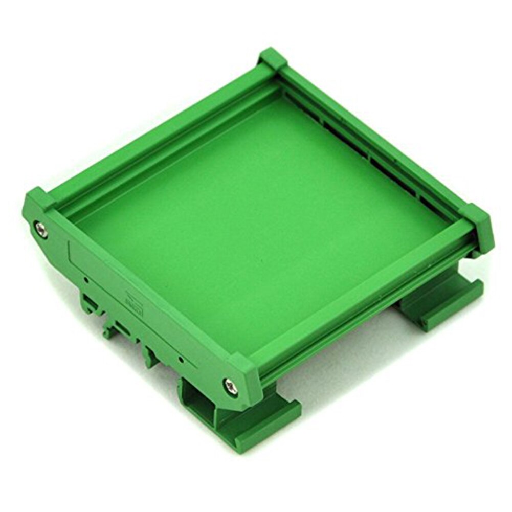 Houder Board Behuizing Duurzaam Adapter Beugel Din Rail Mount Pcb Pvc Module Groene Carrier Praktische