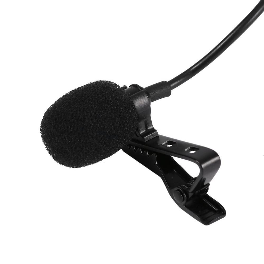 Portable Clip-on Lapel Lavalier Microphone 3.5mm Jack Hands-free Mini Wired Condenser Microphone with Easy-carry Box