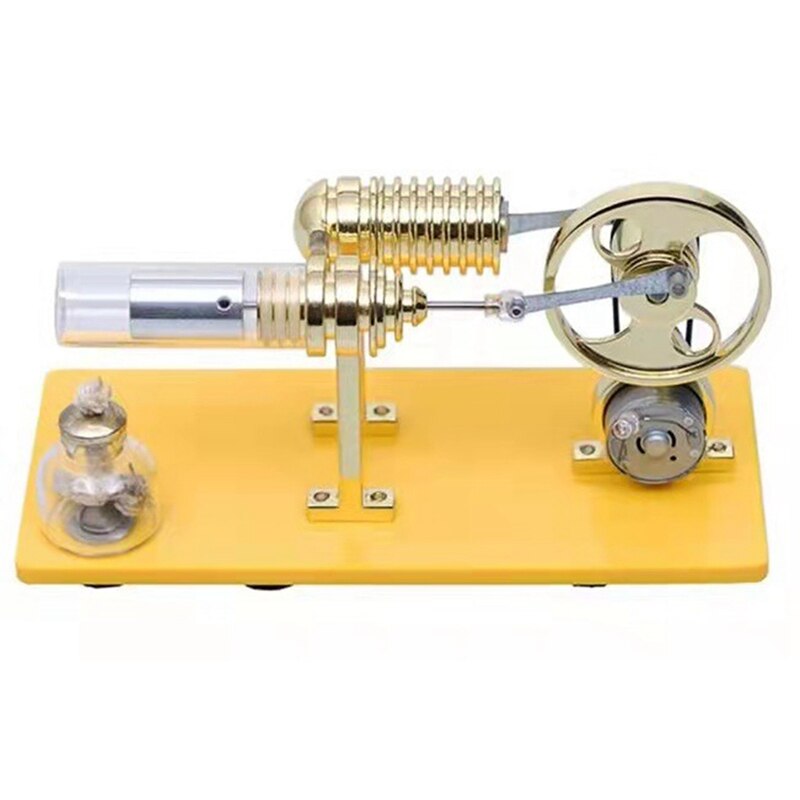 DIY Assembly Stirling Engine Generator Model, External Combustion Engine Science Experiment Educational Toys