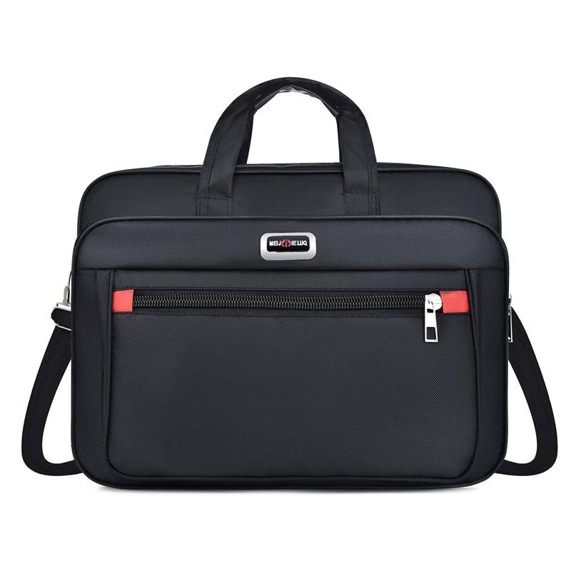 Goedkope Kantoor Canvas Reizen Messenger Laptop Bag Mannen Draagbare Computer Case Aktetassen Vrouwen Trip Bestand Pakket Werk Air Pro: Black