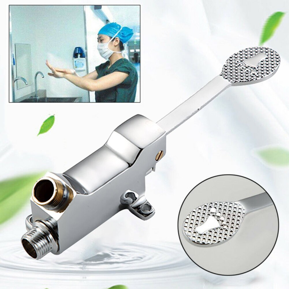 1/2inch Foot Pedal Control Valve Faucet Basin Switch Water Sink Bathroom Tap entertainment venues, factories other public places